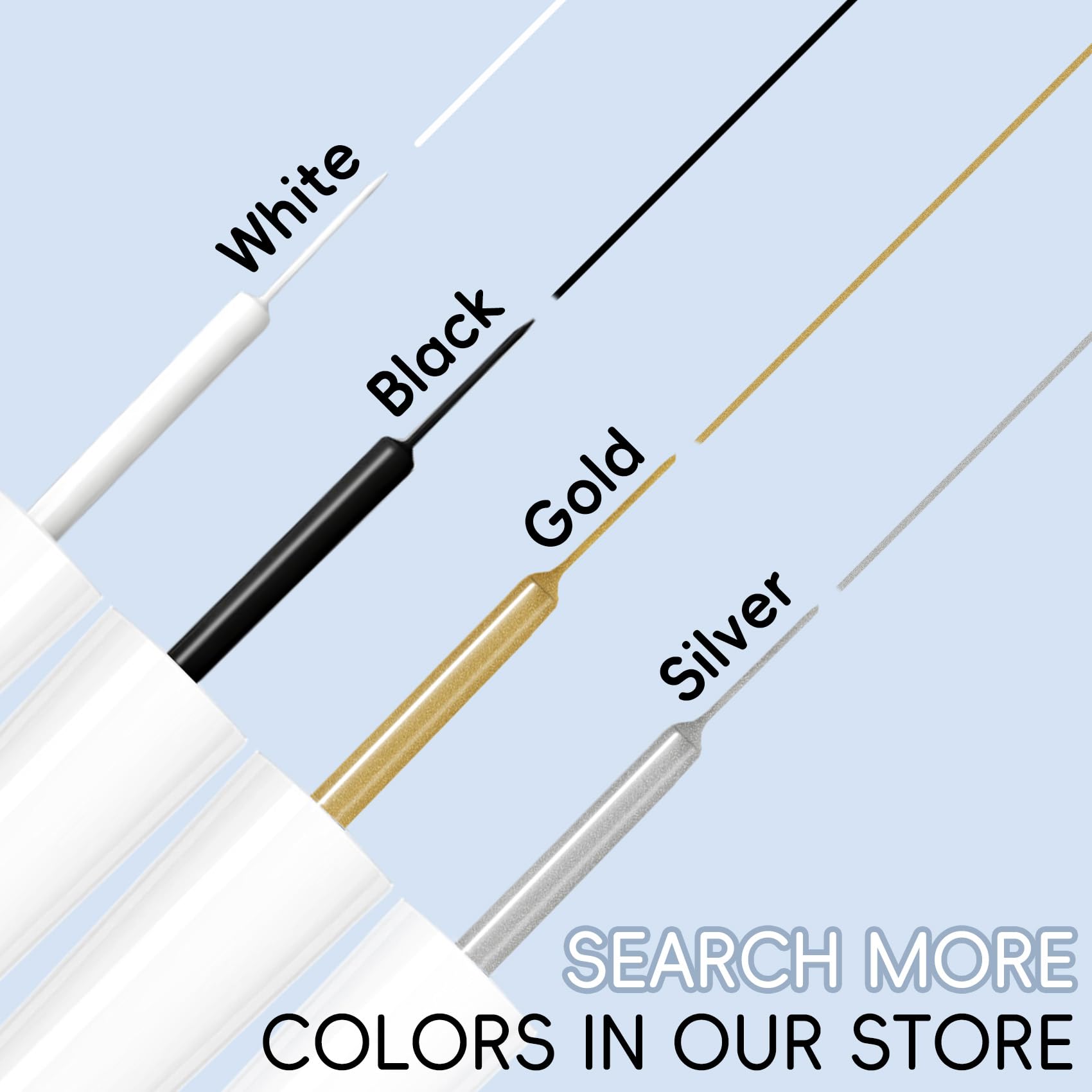 Creaglam ultra-thin brush enables precise detailing on borders.