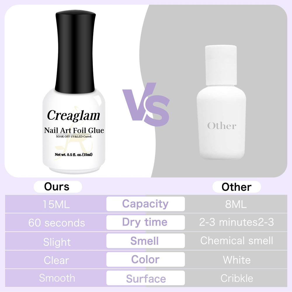Creaglam glue removal is easy with nail polish remover.