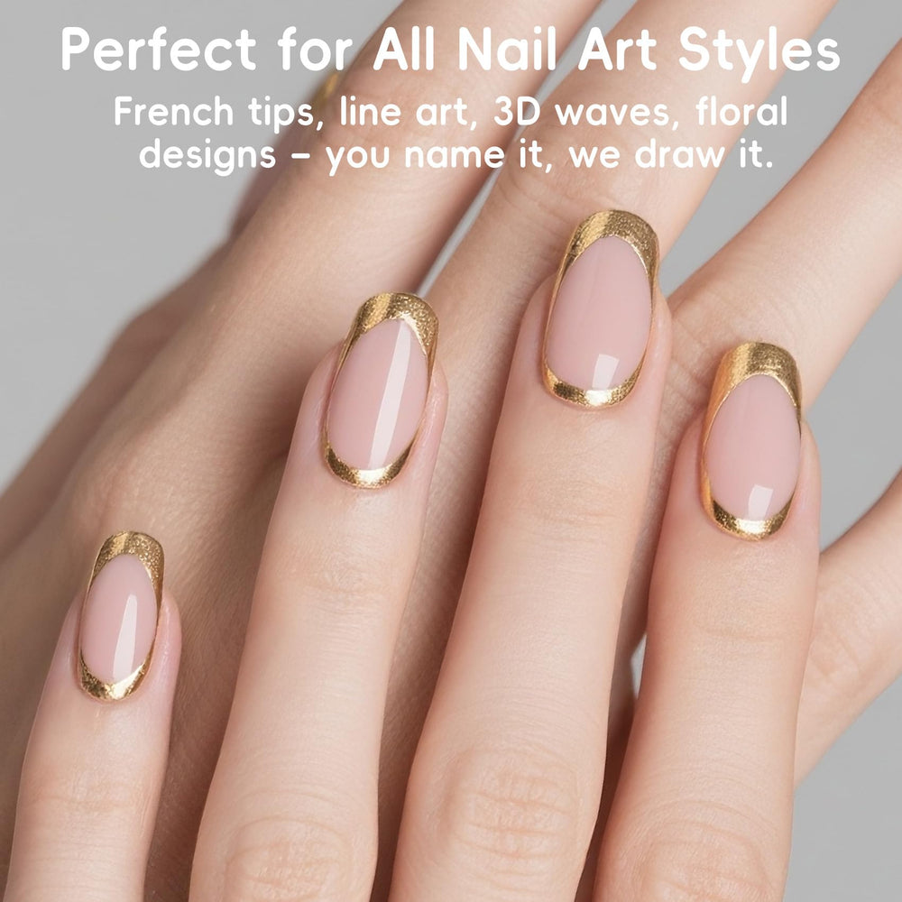 Creaglam Gold Gel Liner maintains long-lasting shine with proper top coat.