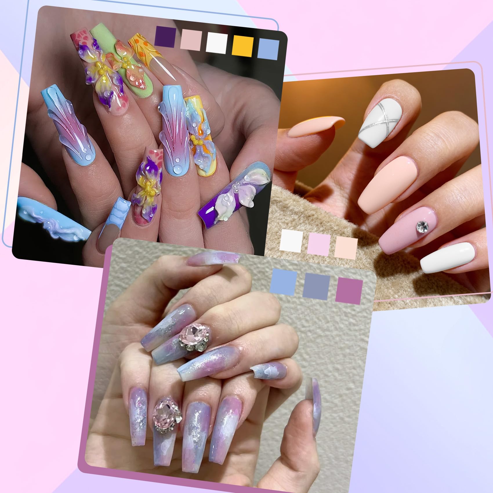 Creaglam skin-friendly, low-odor powder gentle on natural nails