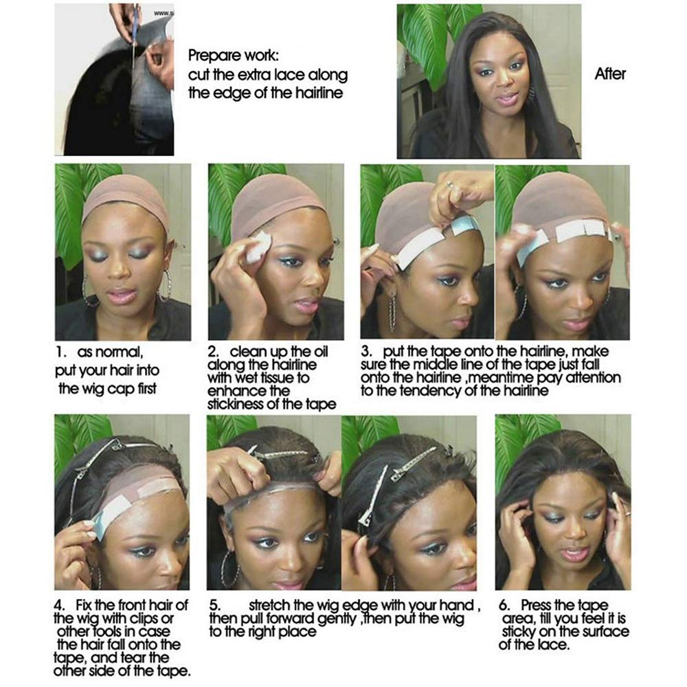 Create Beauty Lace Front Wig Tape packaging shows compact, travel-ready design.