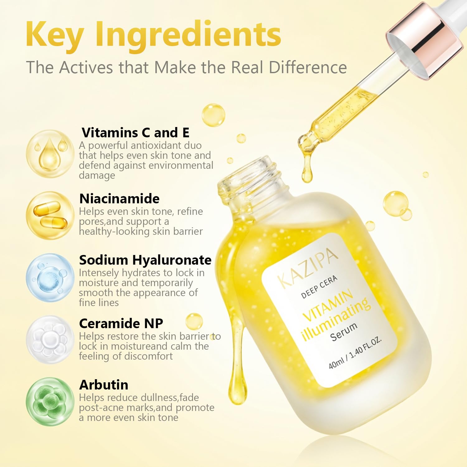 Createreedo serum droplets dispersing on skin for a dewy glow.