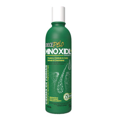 Crece Pelo Minoxidil Leave-In Cream bottle supports daily conditioning and hair growth.