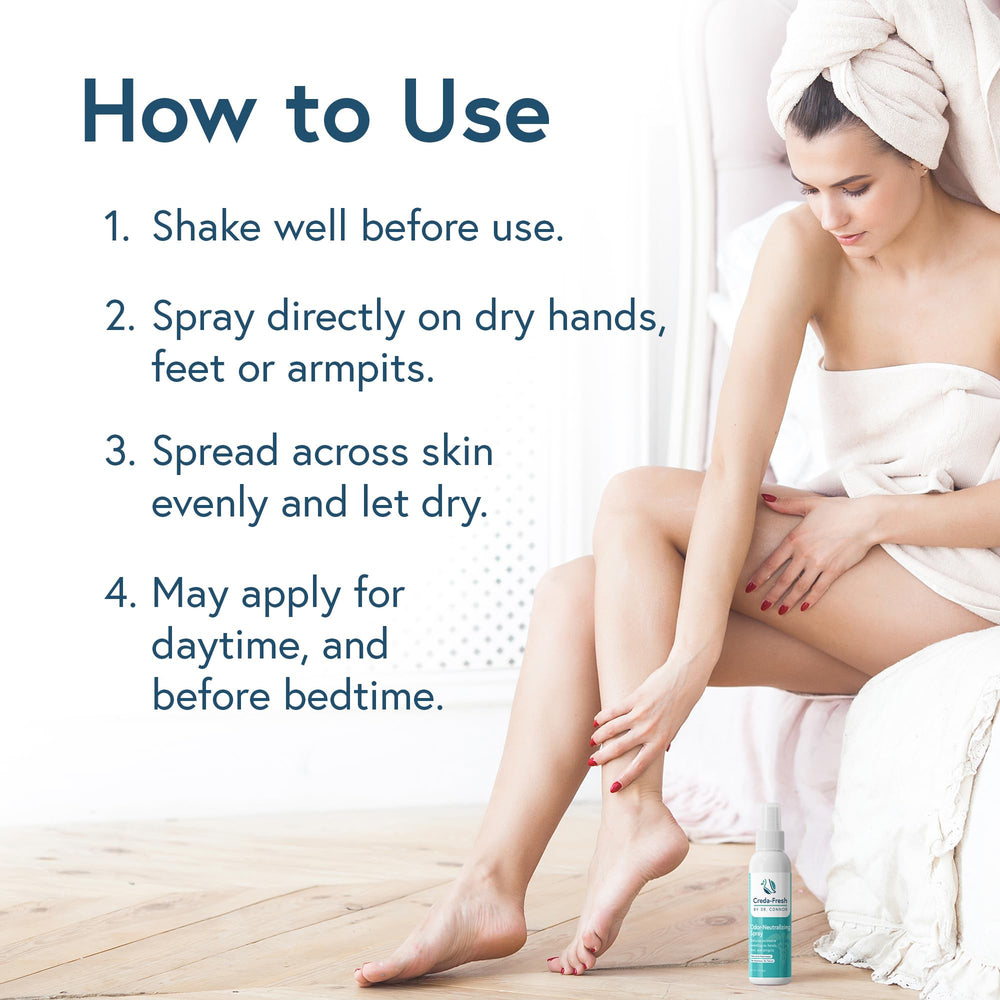 CREDA-FRESH tea tree oil ingredient highlights natural odor-fighting properties.