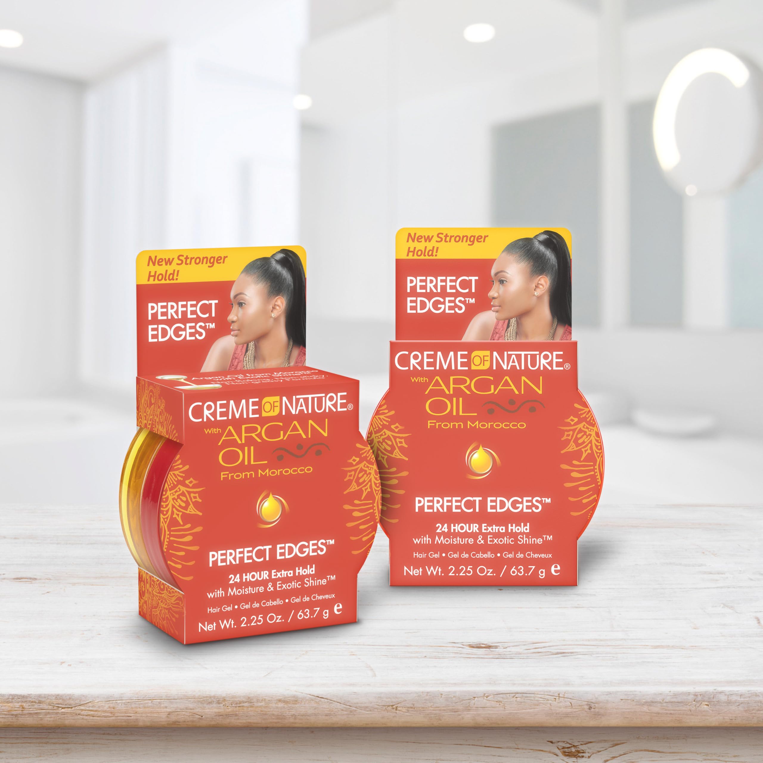 Creme of Nature Perfect Edges argan oil formula nourishes and adds shine.