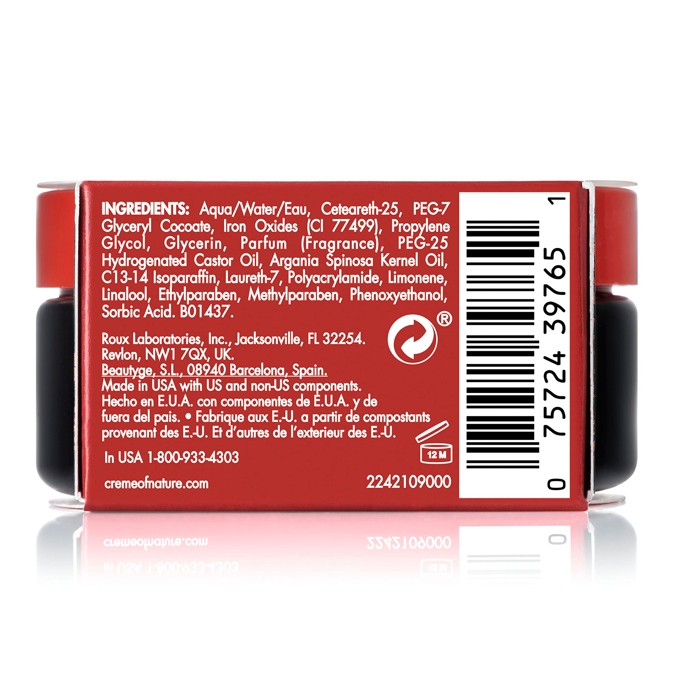 Creme of Nature Perfect Edges 2.25 oz tube enables easy on-the-go touch-ups.