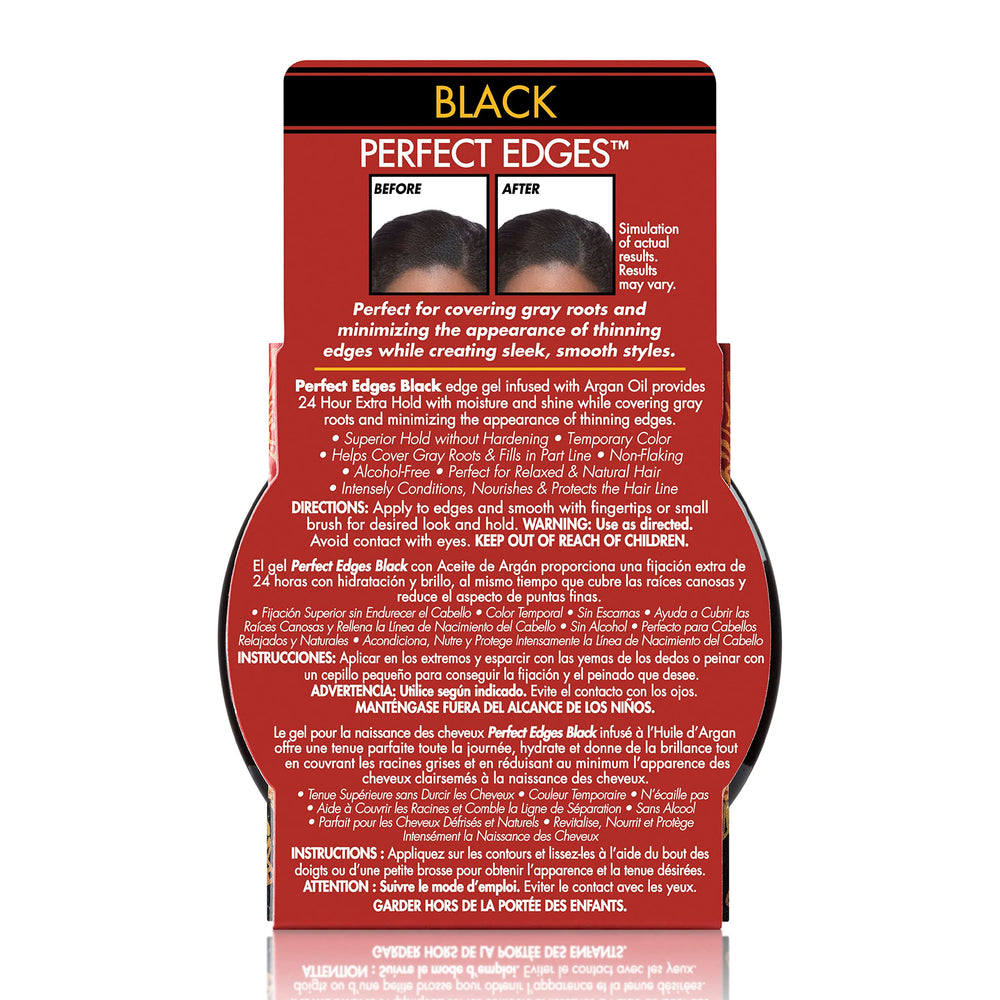 Creme of Nature Perfect Edges sleek finish smooths edges for a refined look.