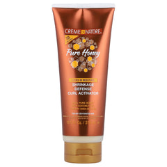 Creme of Nature Pure Honey Curl Activator bottle highlights defined curls and moisture