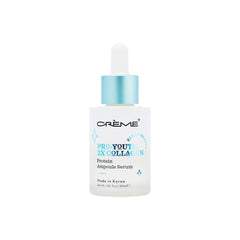 The Crème Shop Pro-Youth serum bottle with hydration-ready packaging.