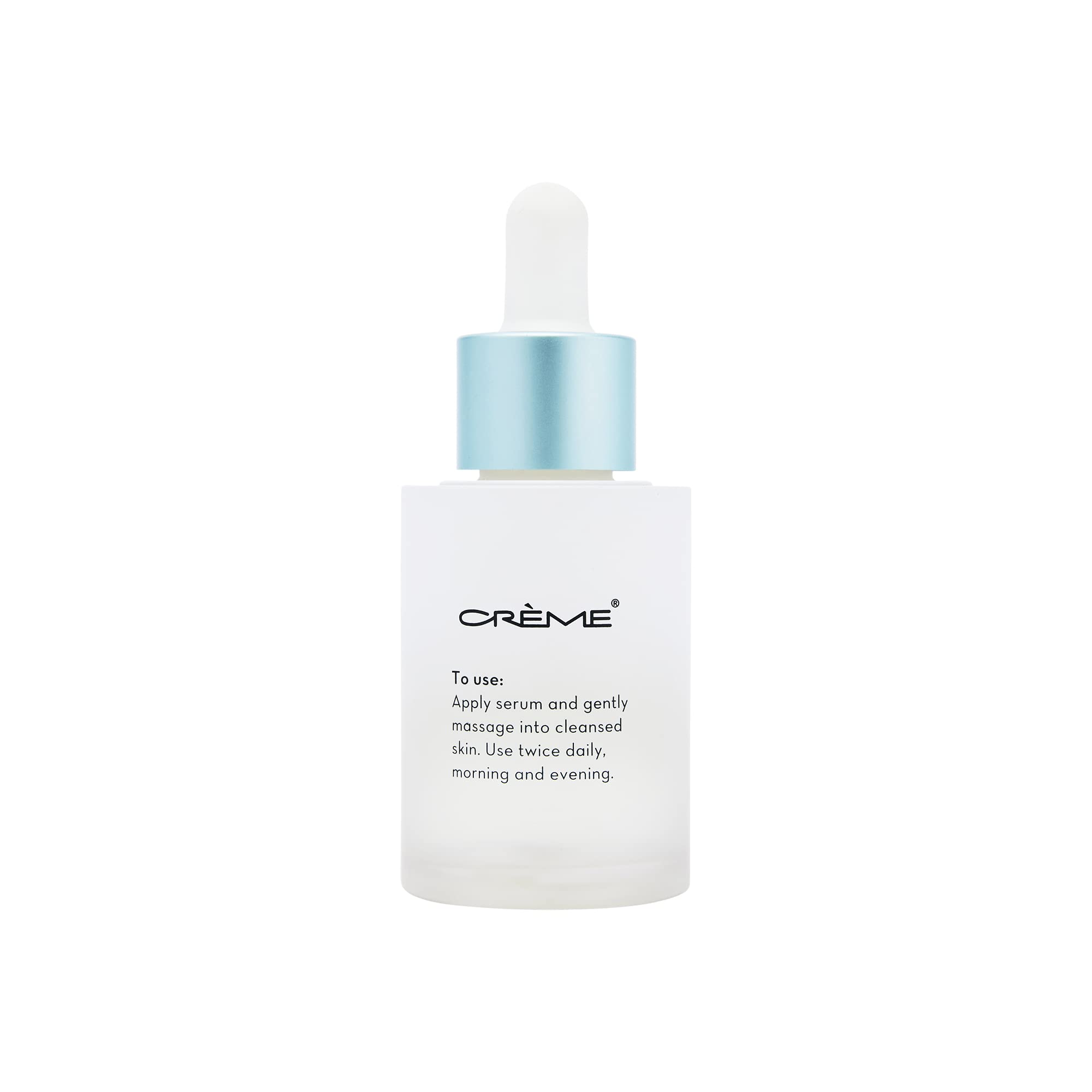 The Crème Shop Pro-Youth serum texture close-up showing rich hydration.