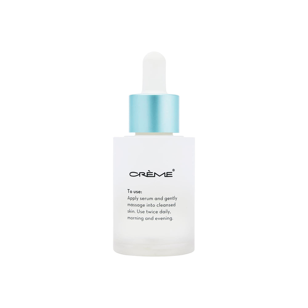 The Crème Shop Pro-Youth serum texture close-up showing rich hydration.