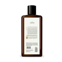 Cremo body wash foamy lather close-up, showcasing luxurious texture for a refreshing shower.