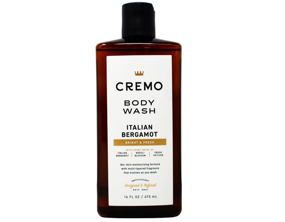 Cremo 16 oz bottles on display highlight long-lasting value and variety.