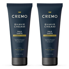 Cremo Palo Santo Shave Cream 2-pack outer view packaging.