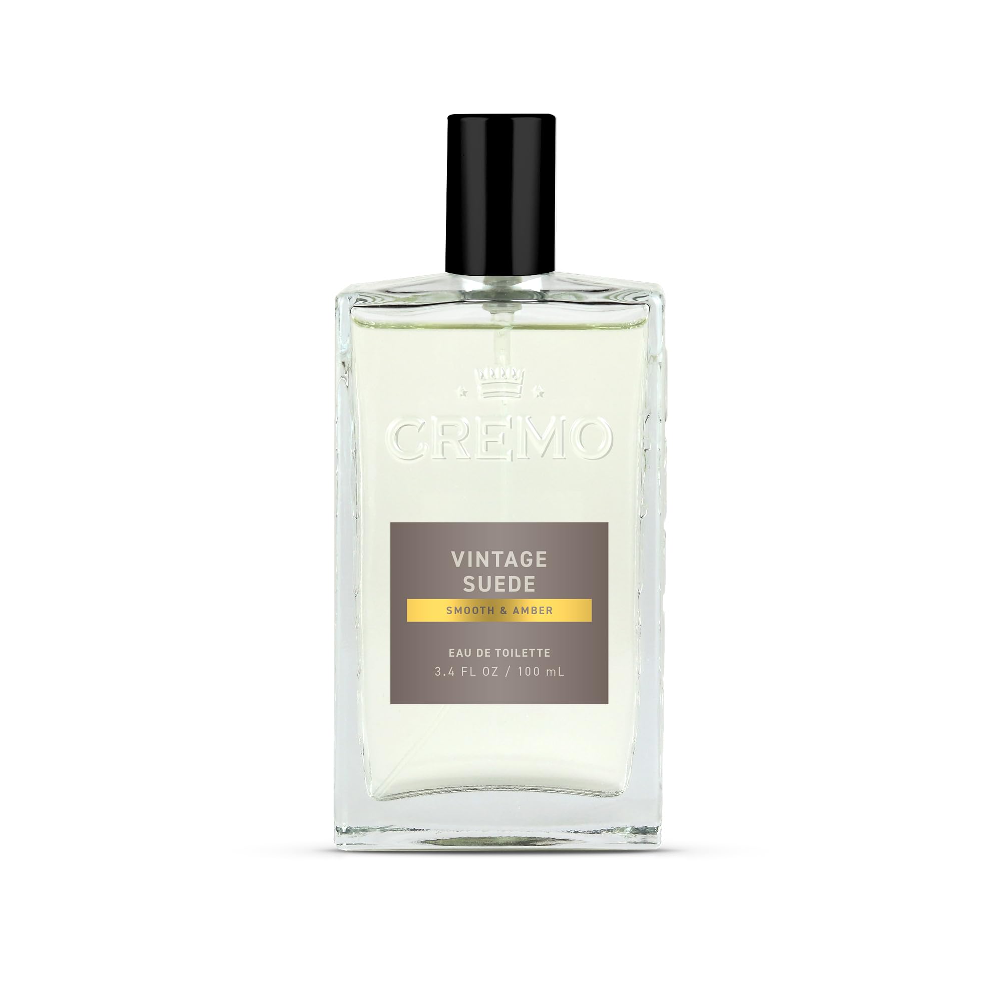 Cremo Vintage Suede bottle ready for daily wear and long-lasting aroma.