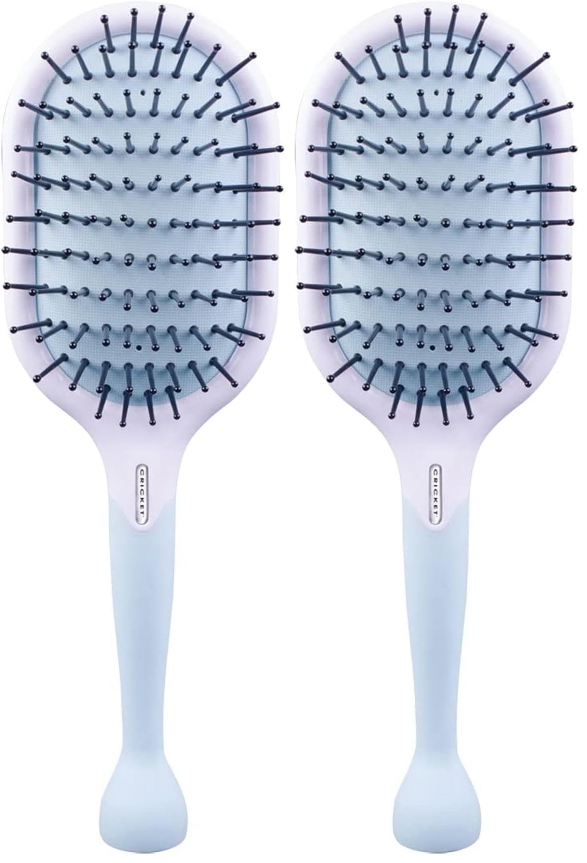 Cricket Friction Free Paddle Brush detangles long hair with less pulling.