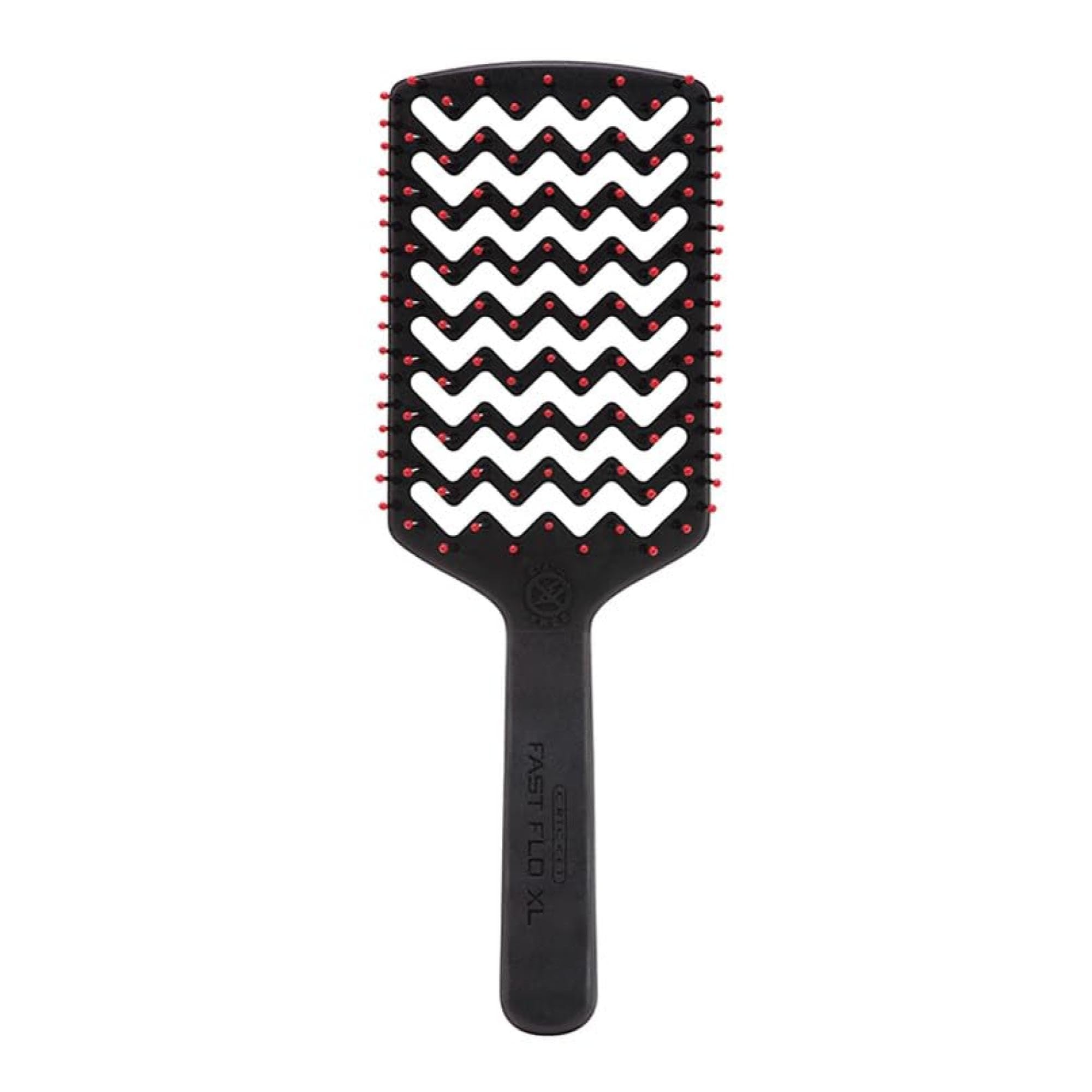Detangling action of Cricket brush on tangled hair with gentle glide
