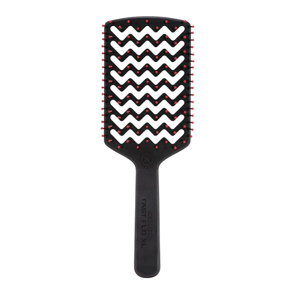 Detangling action of Cricket brush on tangled hair with gentle glide