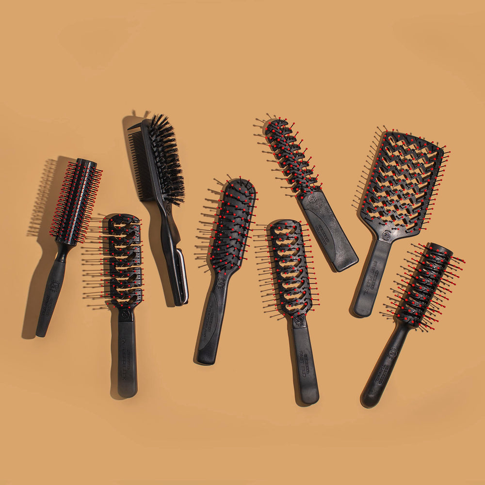 Ergonomic handle design of Cricket brush for comfortable styling