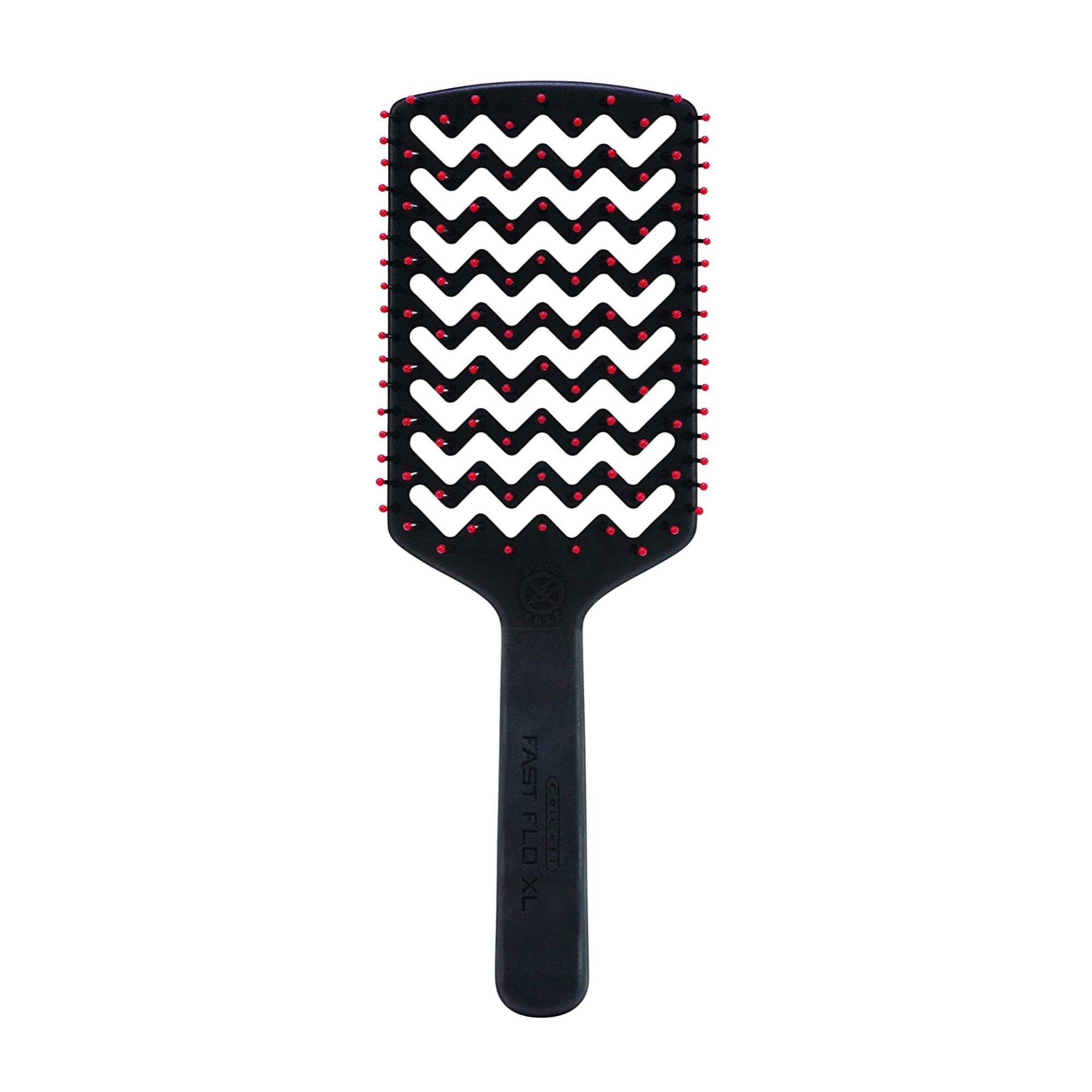 Cricket Static Free brush in hand during blow-drying for smooth, quick styling
