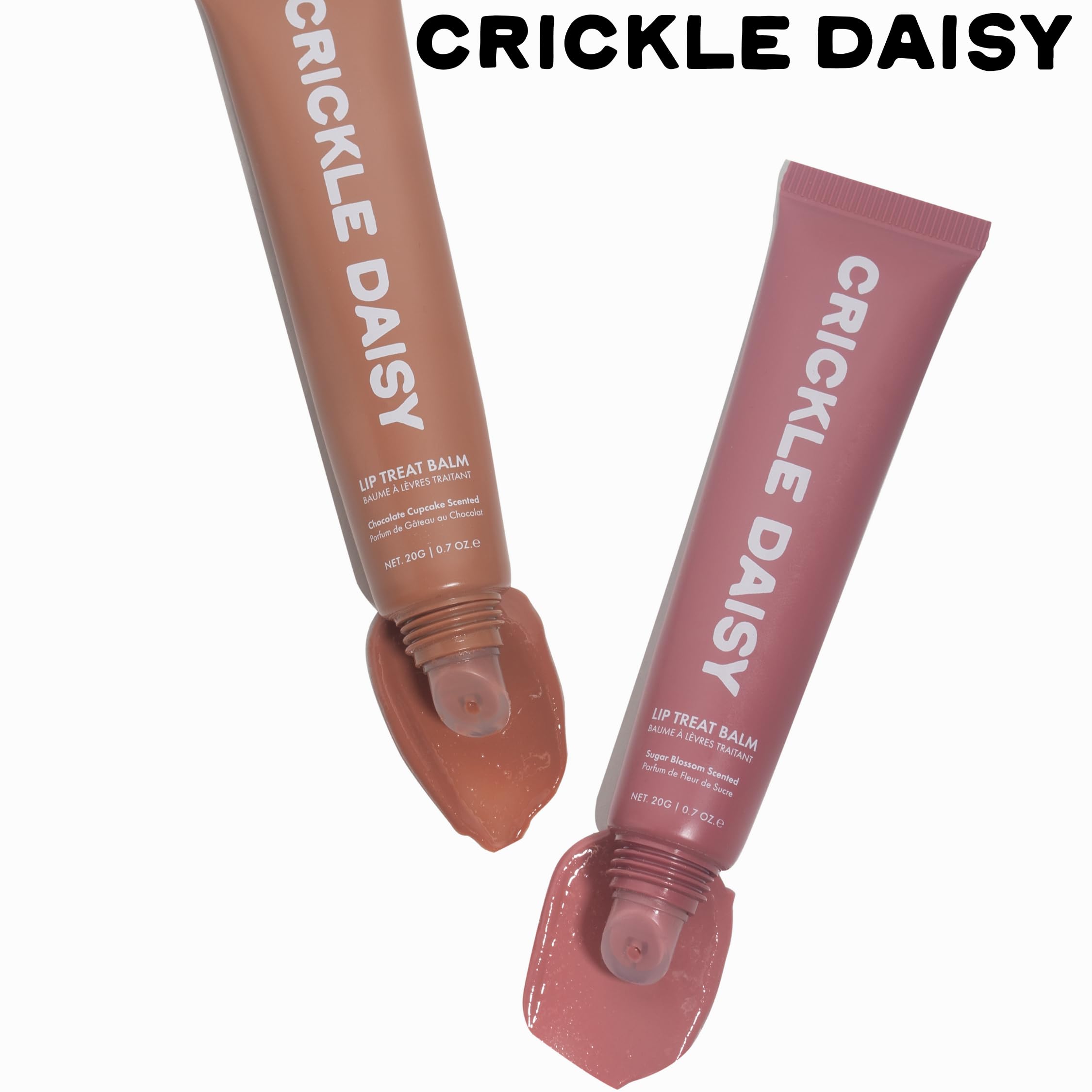 Crickle Daisy Lip Treat Balm packaging and ingredients details.