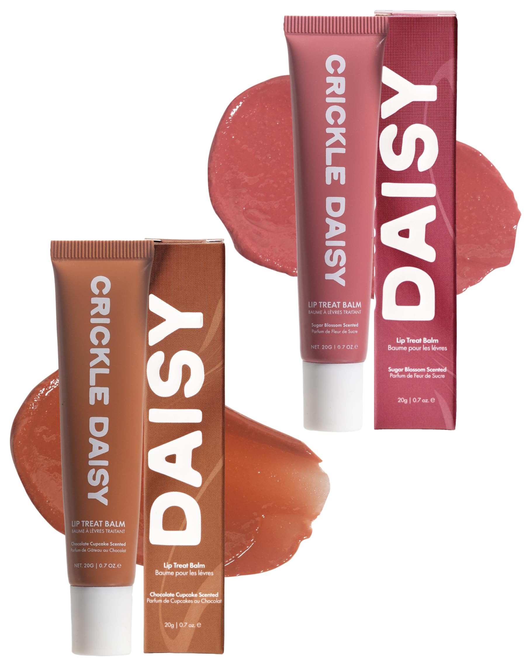 Crickle Daisy Lip Treat Balm Sugar Blossom tube delivering hydration and shine.