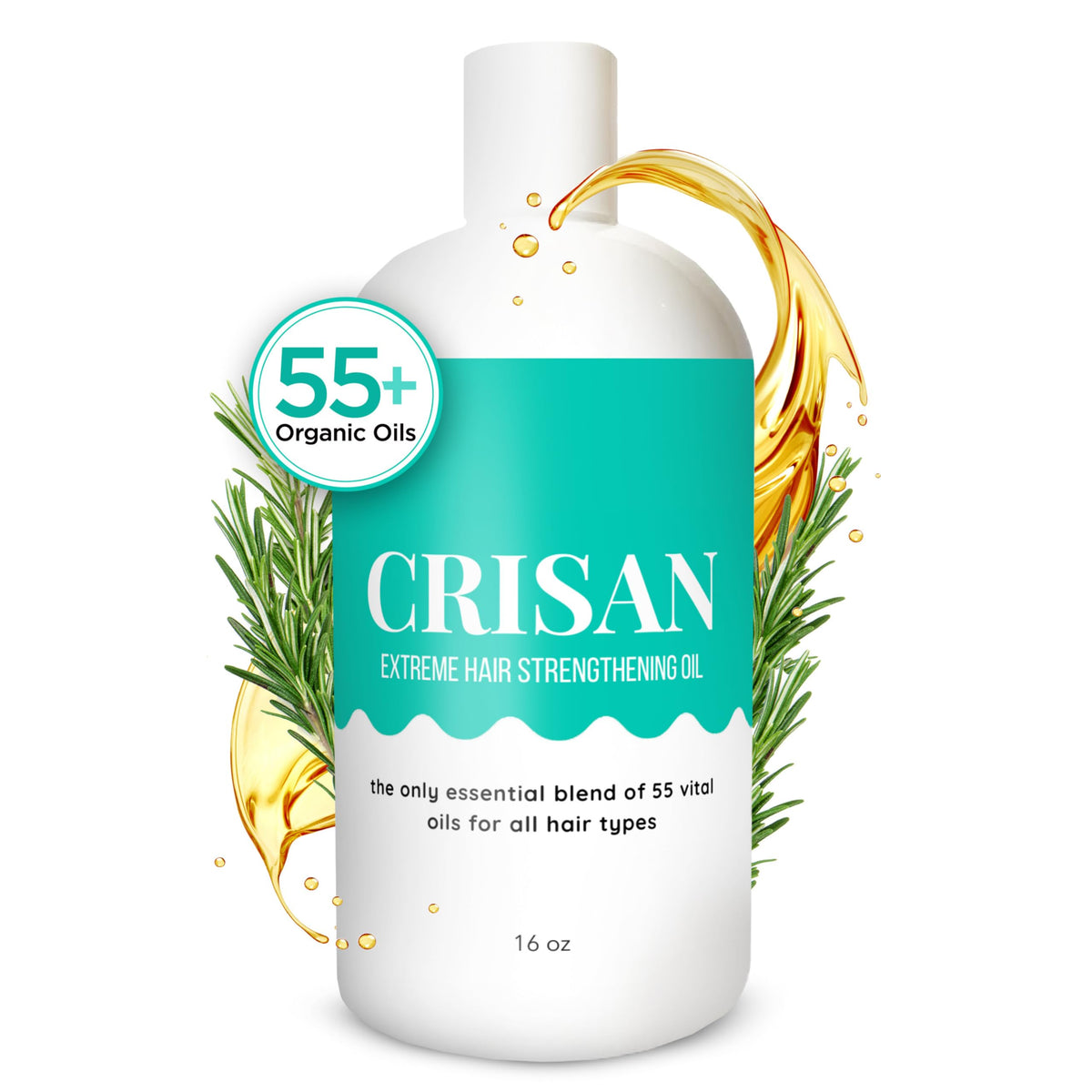 CRISAN Extreme Hair Growth Oil bottle showing premium formula for stronger strands
