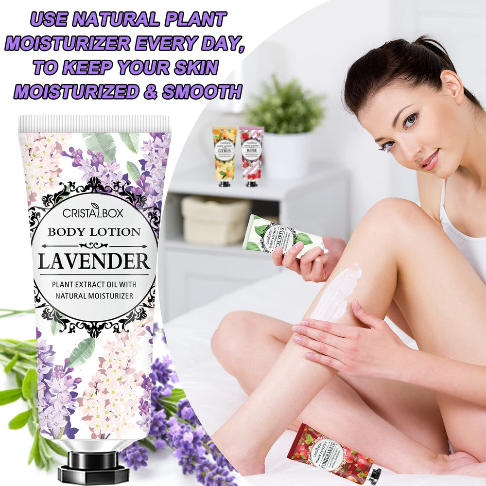 CRISTALBOX 36-pack coconut lotion for nourishing moisture and tropical scent.