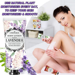 CRISTALBOX 36-pack coconut lotion for nourishing moisture and tropical scent.