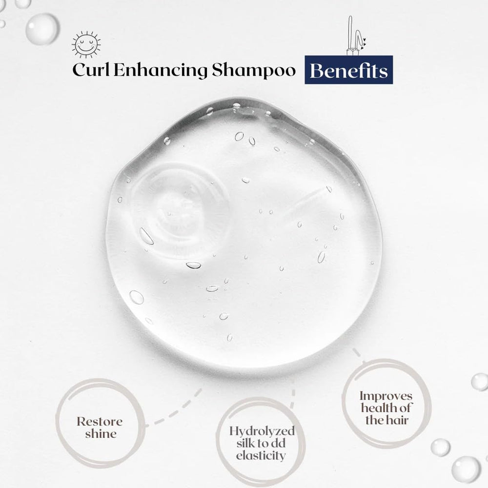 Cristina's Curls Kids Shampoo hydrates and moisturizes curly hair after rinsing.