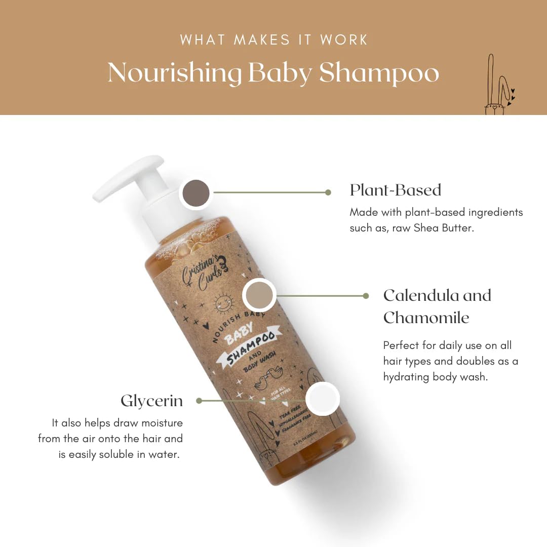 Cristina's Curls Hair and Scalp Oil bottle for lightweight scalp nourishment.