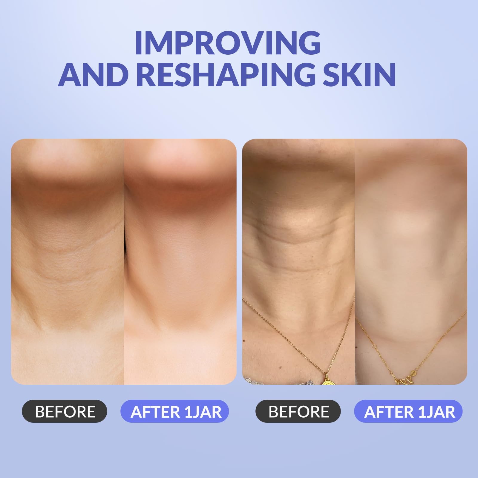 Crogooe neck firming cream packaging and label reflects premium skincare.