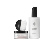 Crown Affair Fan Favorites Duo: dry shampoo and leave-in conditioner for refreshed, oil-free hair.