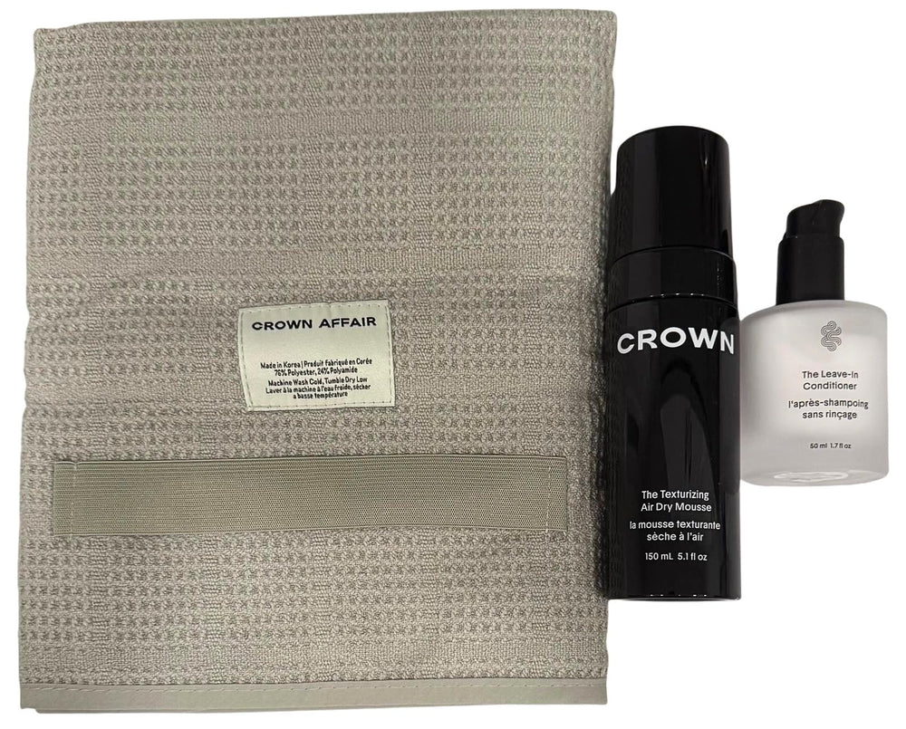 Crown Affair Leave-In Conditioner bottle delivering hydration and detangling.