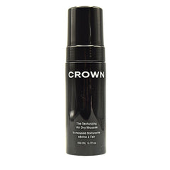 Crown Affair Texturizing Air Dry Mousse bottle highlights weightless volume and natural texture.