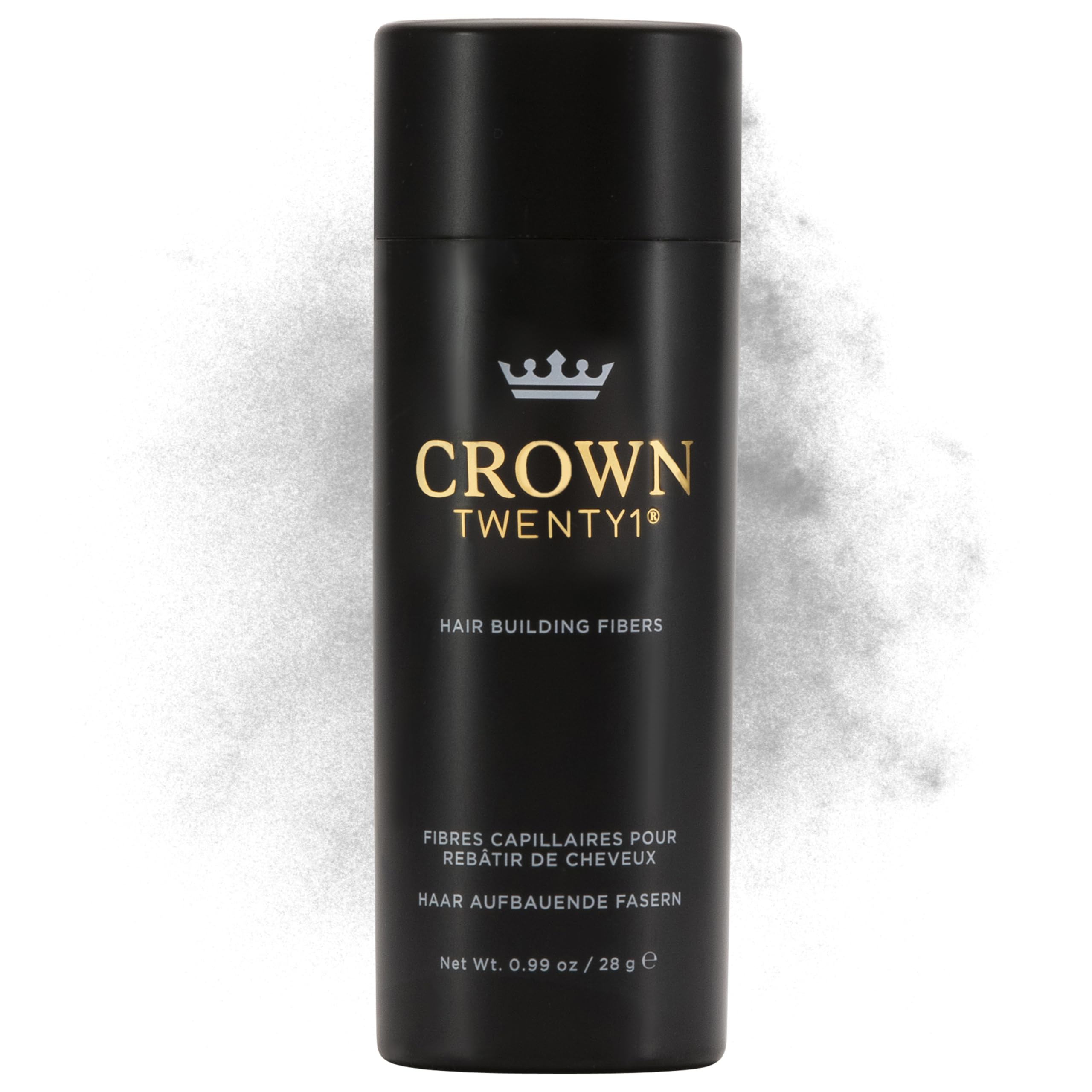 CROWN Twenty1 Hair Fibers bottle coverage blends naturally with existing hair
