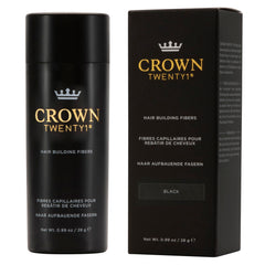 Close-up of Crown Twenty1 powder for easy application and natural blend with hair