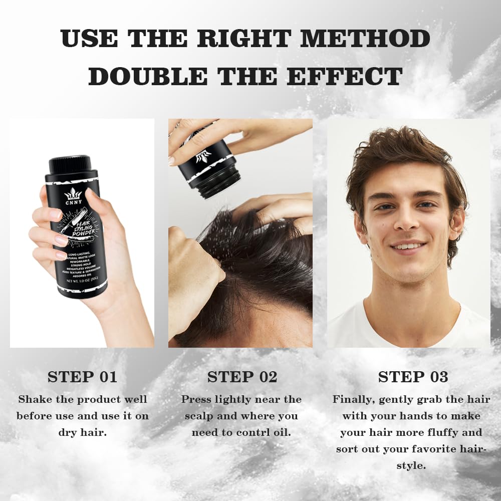 Crownnaturally CNNY Hair Powder being applied for rapid root lift