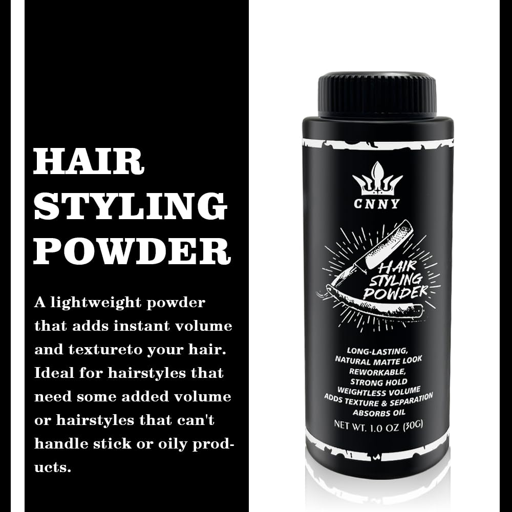 Crownnaturally CNNY Hair Powder texture close-up highlighting fluffy roots