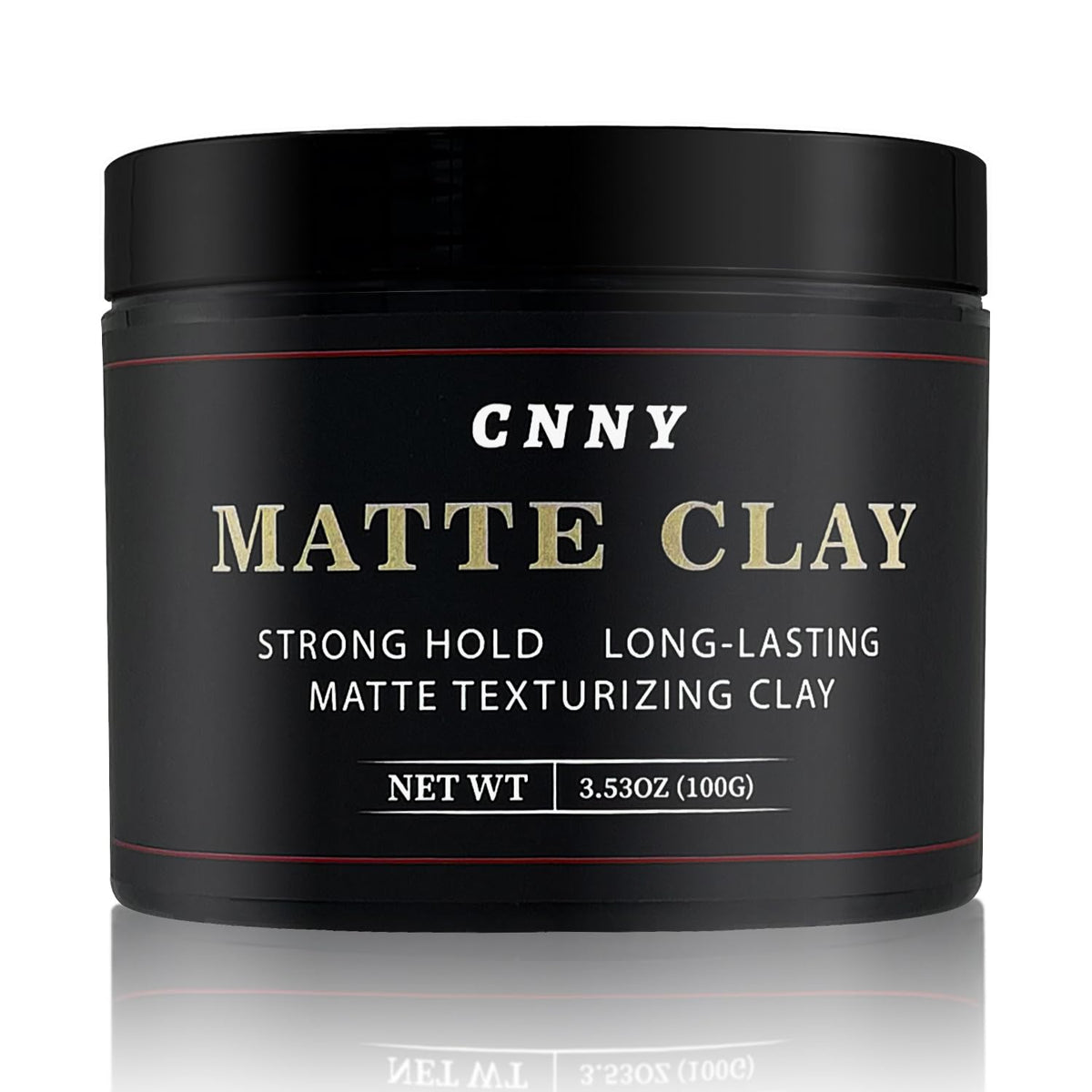 Crownnaturally hair clay 3.53oz bottle with matte finish for versatile daily style.