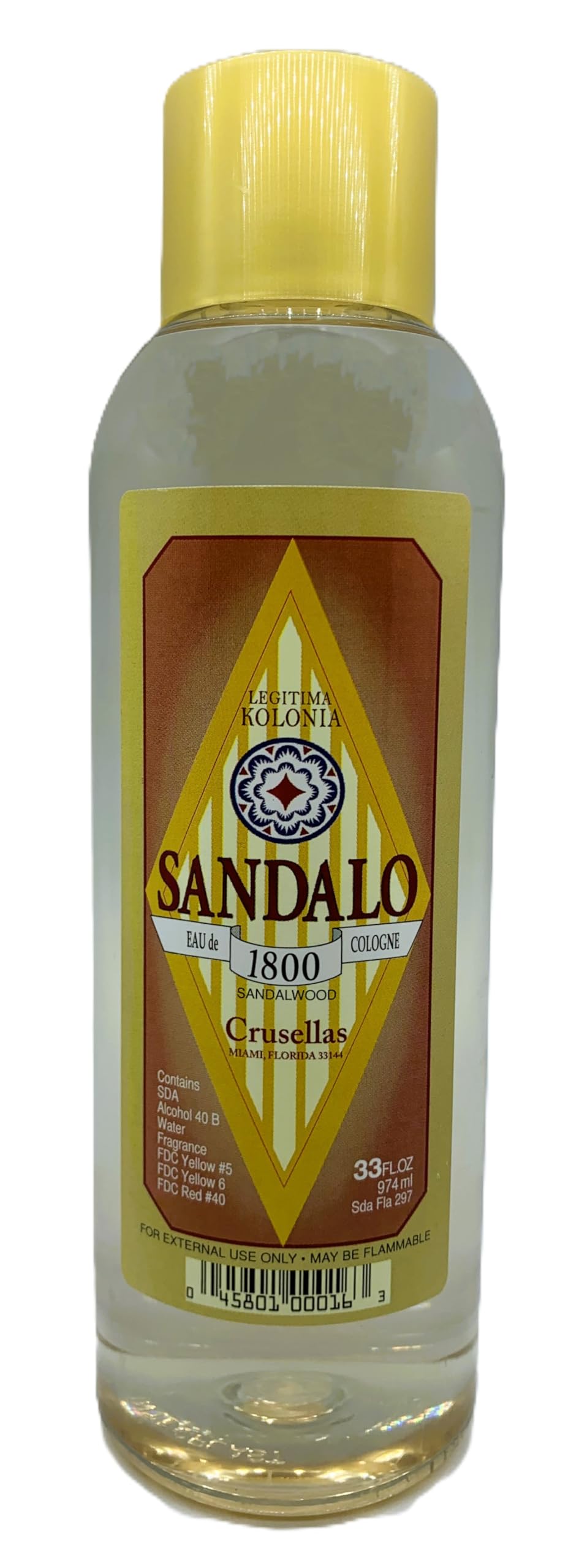 Crusellas Legitima 1800 sandalwood splash bottle for calm focus and present moment awareness