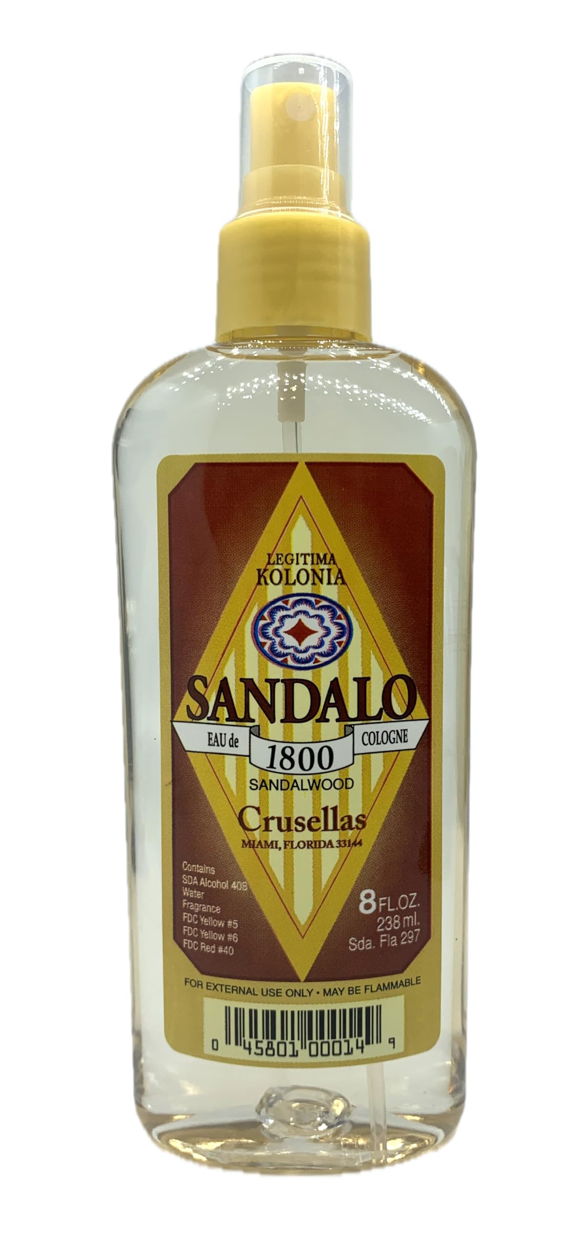 Crusellas Legitima Kolonia 1800 Sandalwood bottle spray for grounding and focus.