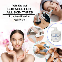 Cryo Remedy conductive gel RF slimming setup highlights optimized conductivity for better results.