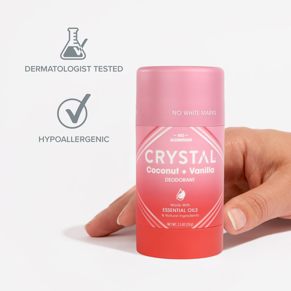Crystal Essence 24-hour odor-control demonstration image.