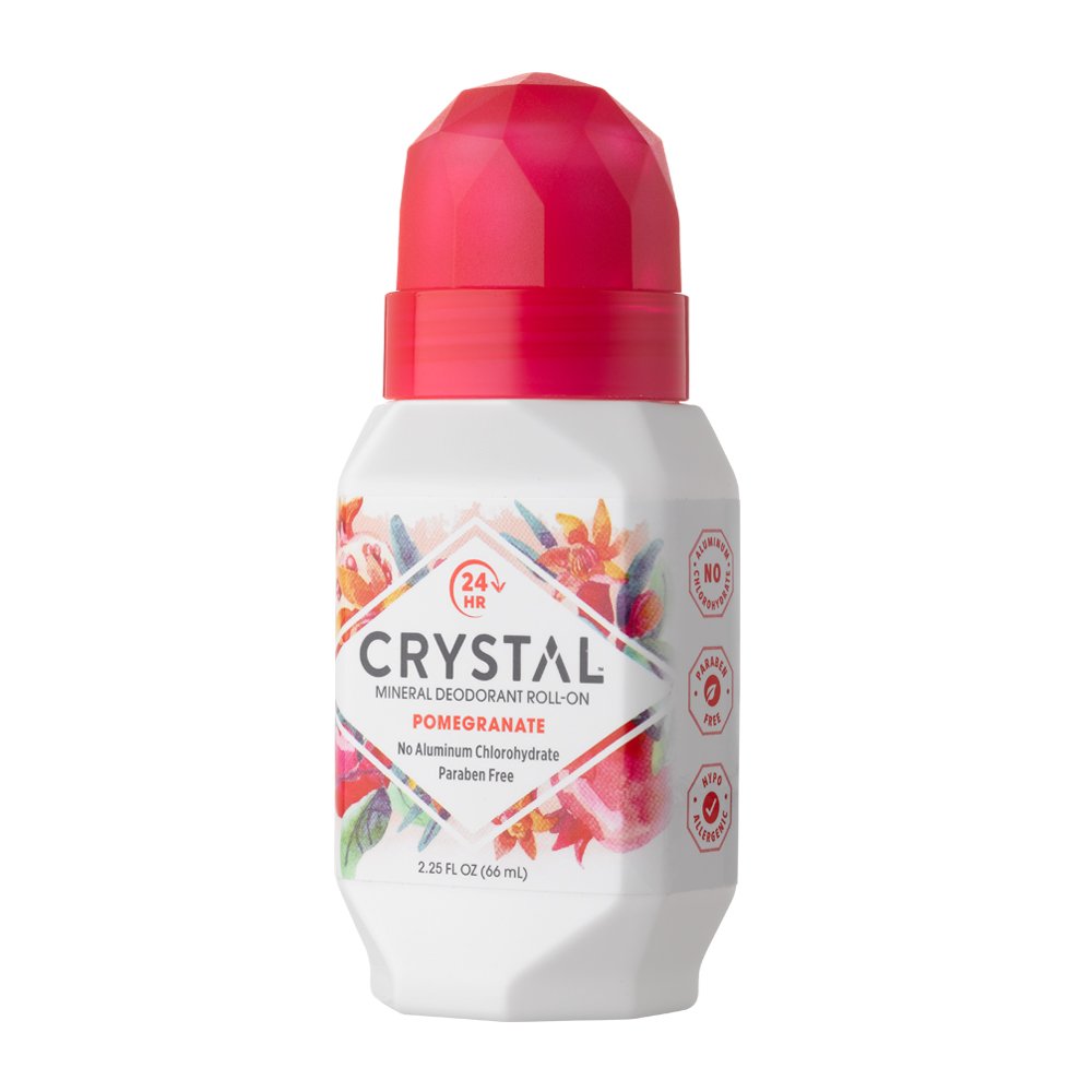 Crystal Essence aluminum-free formula for safer odor protection.