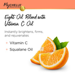Crystal Essence Instant Radiance Oil applied to skin for a refreshed, even tone.