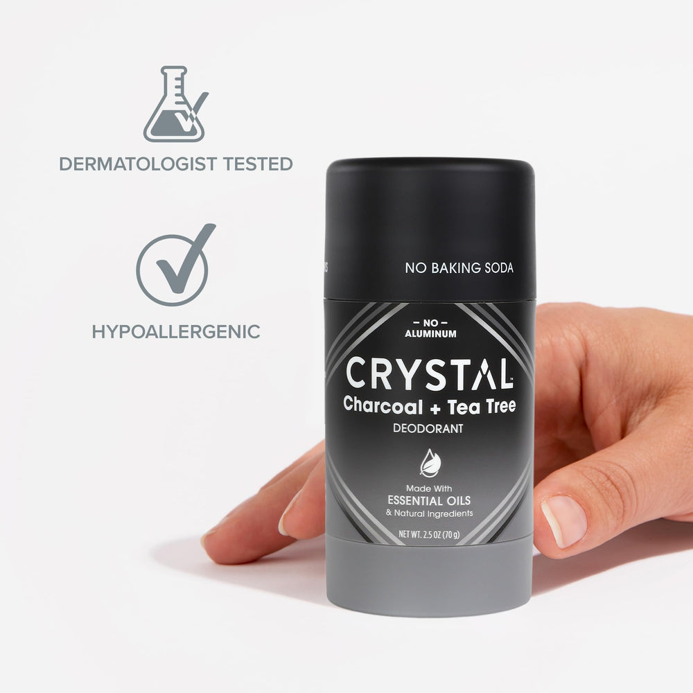 Crystal Essence lavender rosemary scent on the stick for daily freshness.