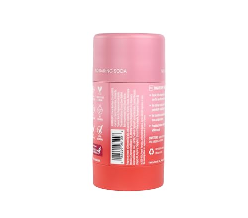Crystal Essence magnesium stick underarm application demonstrating quick-dry formula.