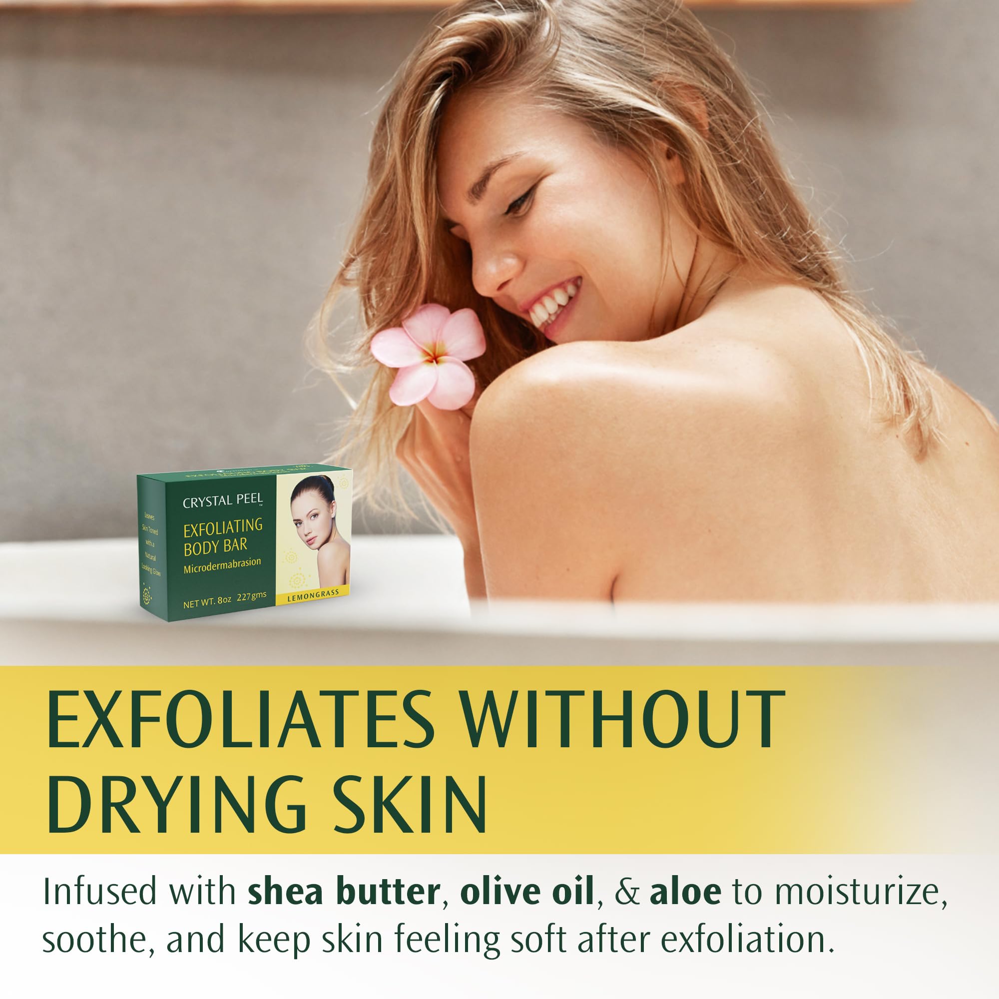 Crystal Peel aloe soothing formula provides gentle nourishment during routine
