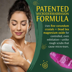 Crystal Peel shea butter olive oil formula hydrates while exfoliating